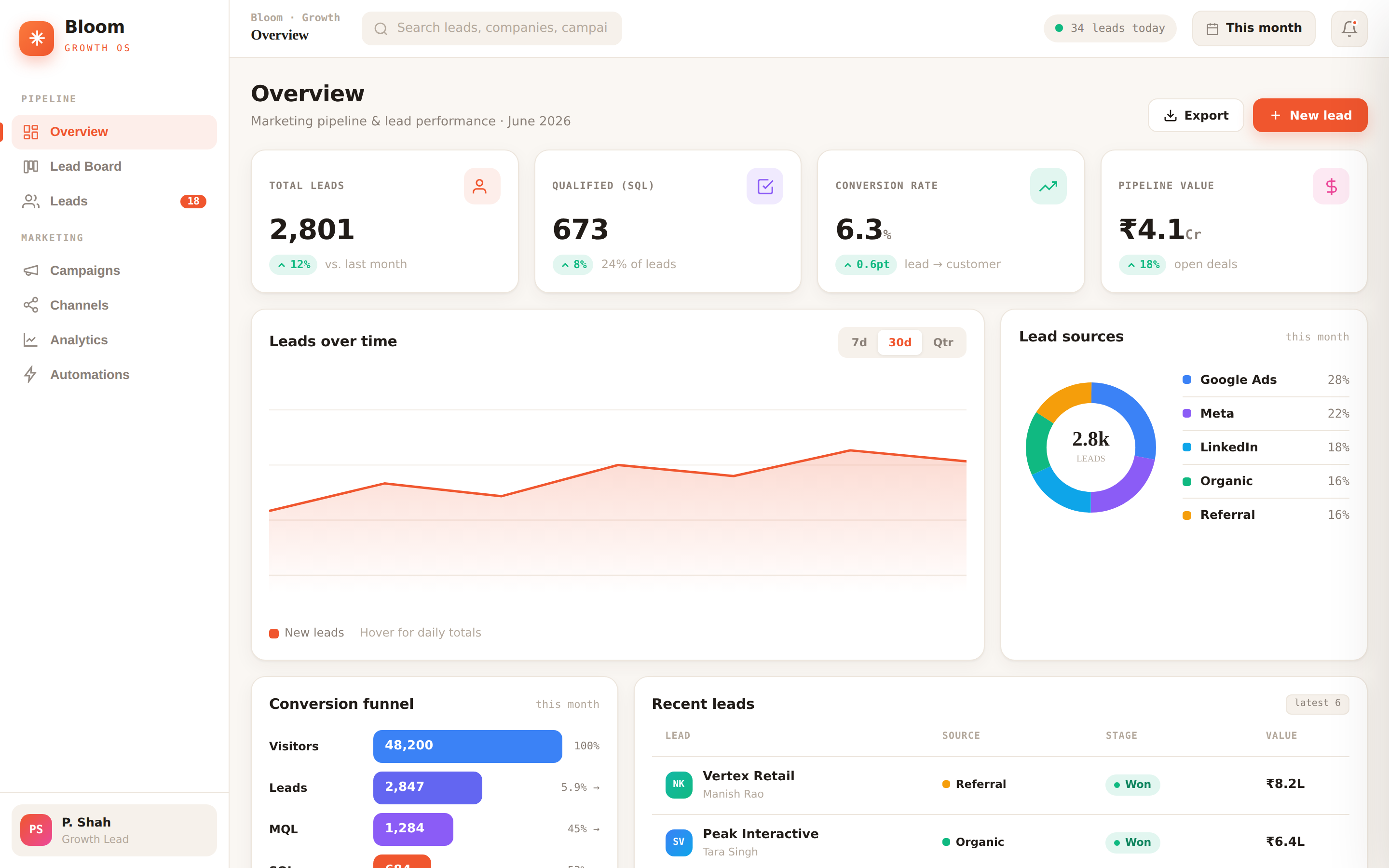 Bloom Growth OS
